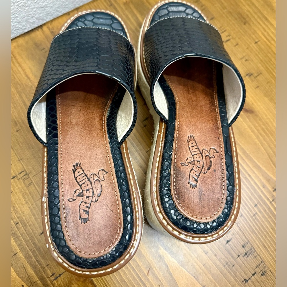 Freebird Black Platform Sandals - image 5